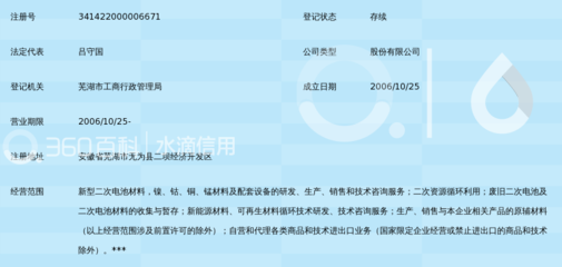 安徽亚兰德新能源材料股份_360百科